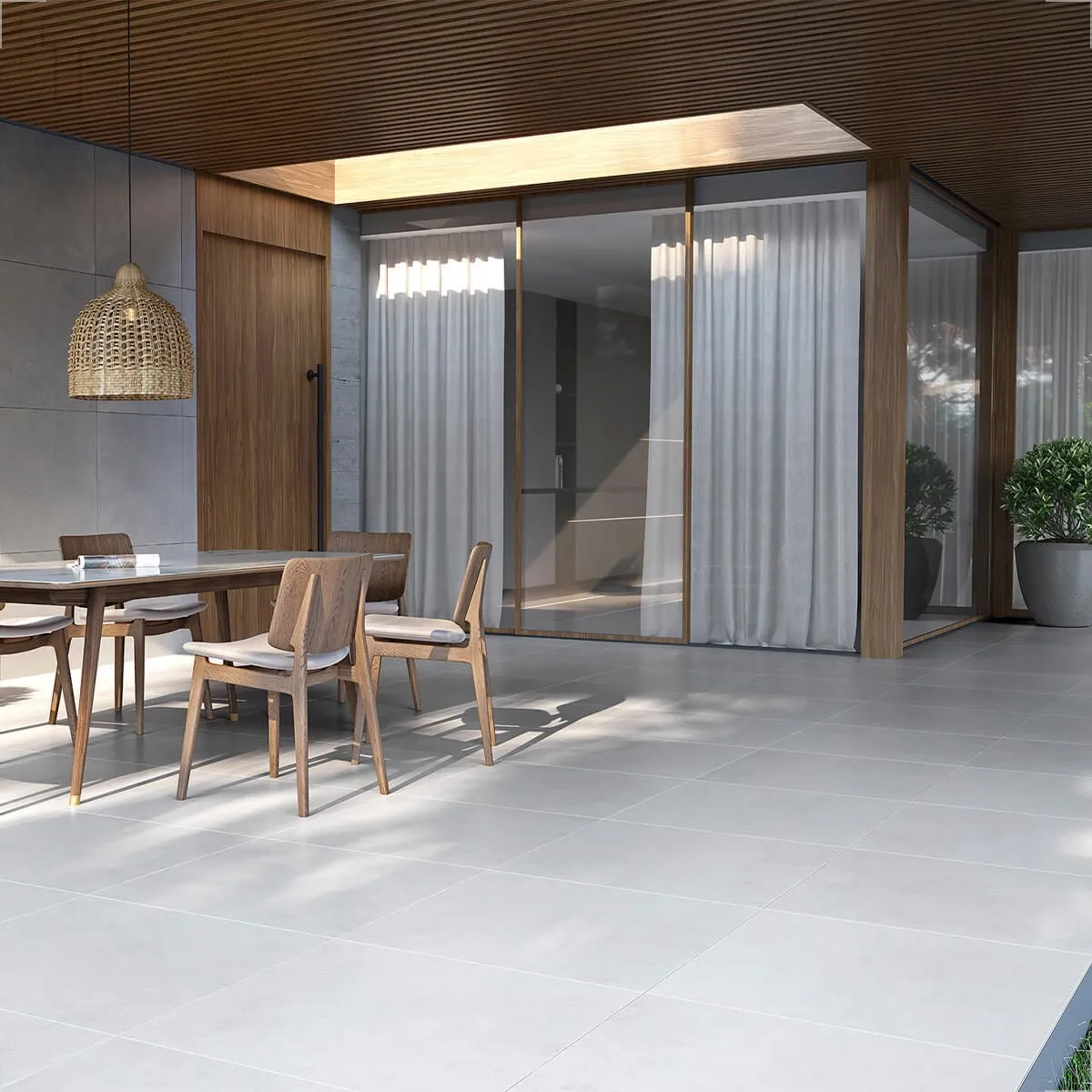 Porcelanato 76x76 Chroma Grey, Satinado 76012 (IMPORTADO) - Imagen 3